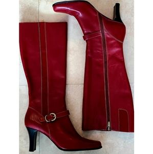 Anne Klein Leather Knee High Boots